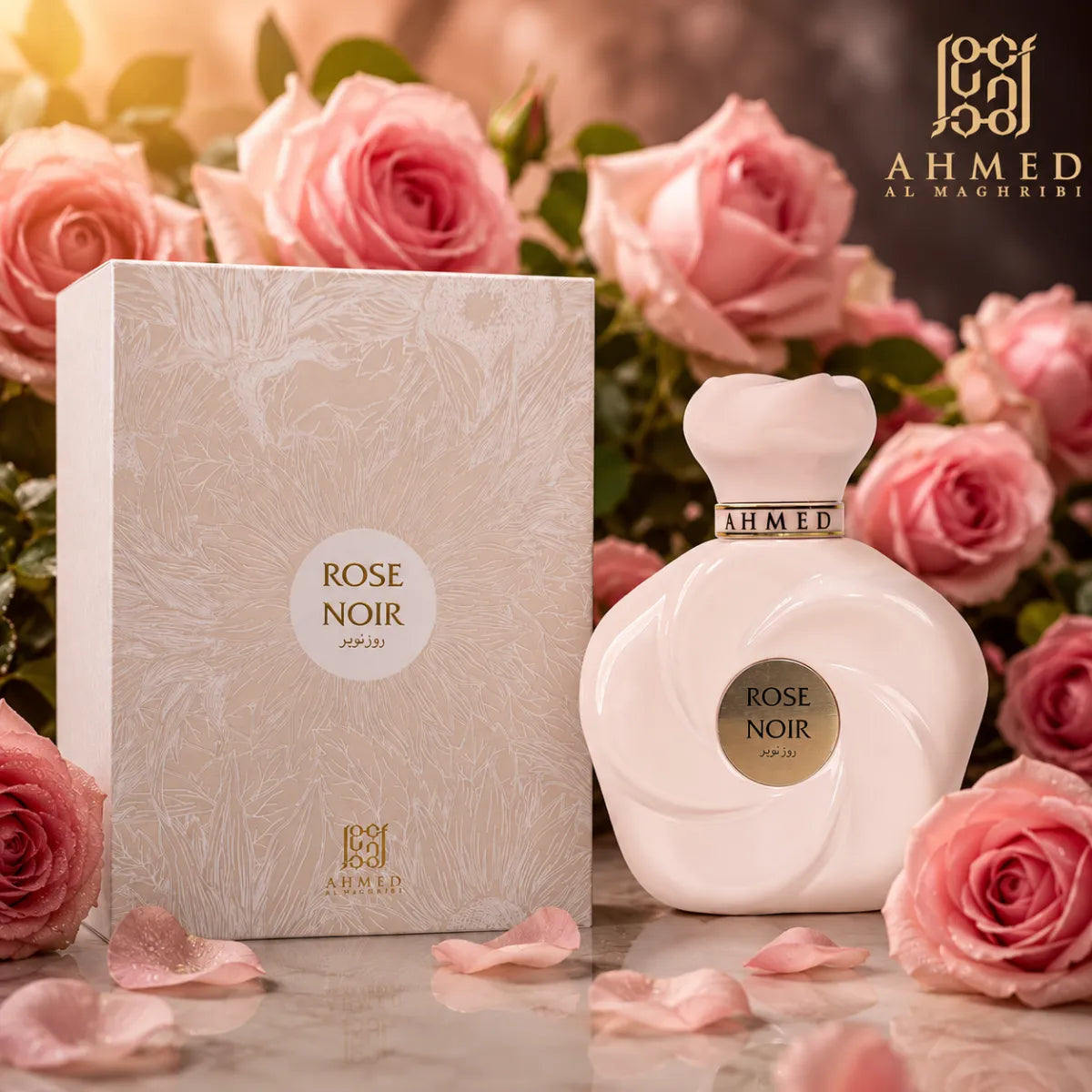 Buy Ahmed Al Maghribi Rose Noir Eau De Parfum 75ml Online in Qatar