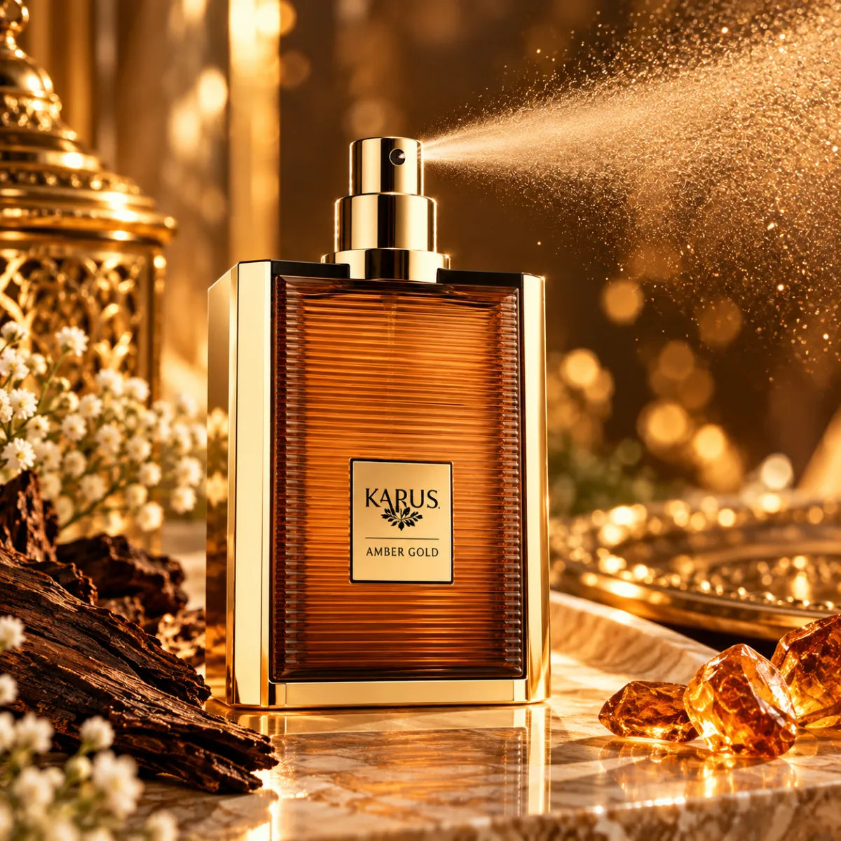 1. Original Khadlaj Karus Amber Gold Eau De Parfum 100ml authentic luxury fragrance at best price - Perfumesouq Qatar