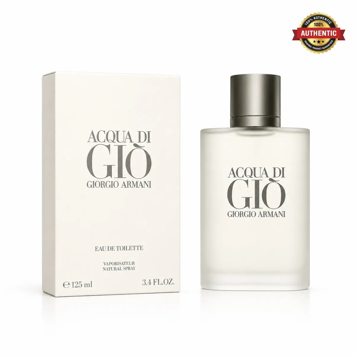 Fresh aquatic scent of Acqua Di Gio Giorgio Armani EDT 125ml at Perfumesouq Qatar