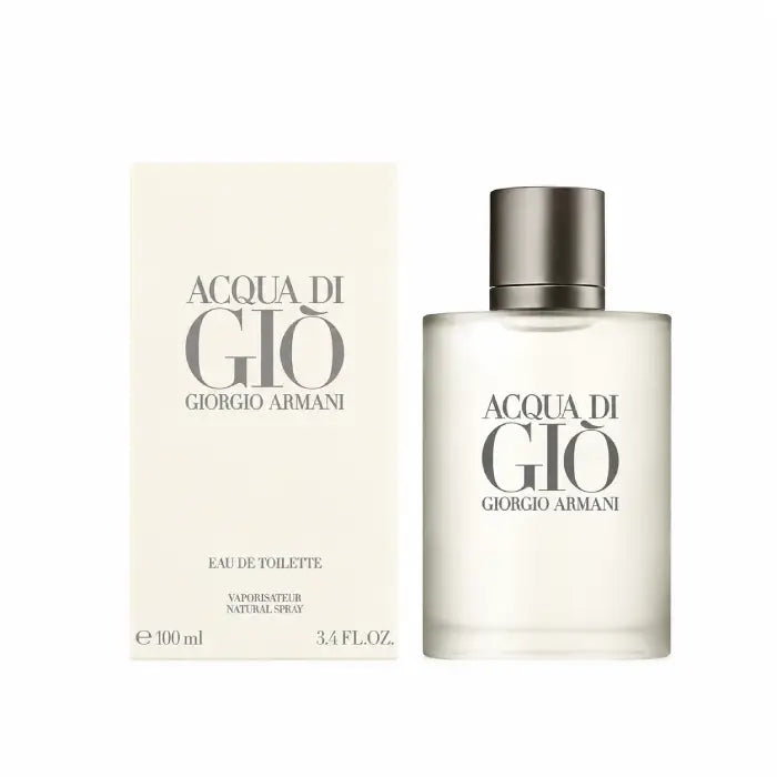 Acqua di Gio Giorgio Armani perfume featuring marine citrus notes and sophisticated masculine packaging in Perfumesouq Qatar
