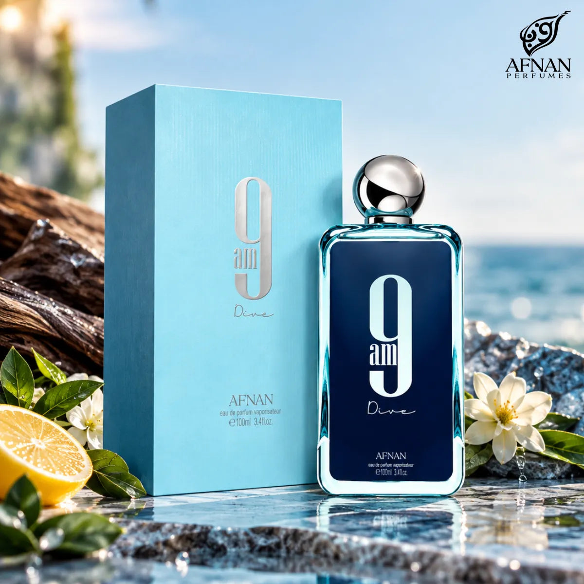 Buy Afnan 9am Dive Eau De Parfum 100ml online from Perfumesouq , Doha, Qatar 