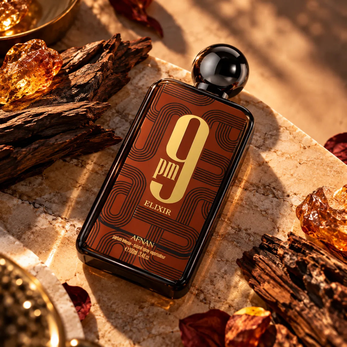 Afnan 9pm Elixir Extrait De Parfum 100ml for best price, bold scent with lasting fragrance - Perfumesouq Qatar