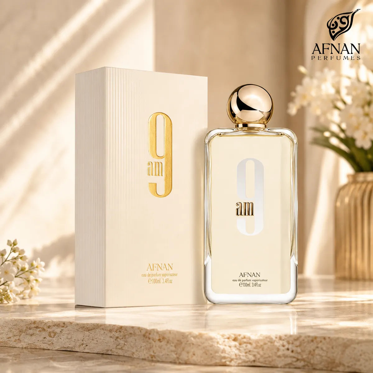 Buy Afnan 9AM Eau De Parfum 100ml online in Qatar for best price, luxury fresh fragrance - perfumesouq Qatar