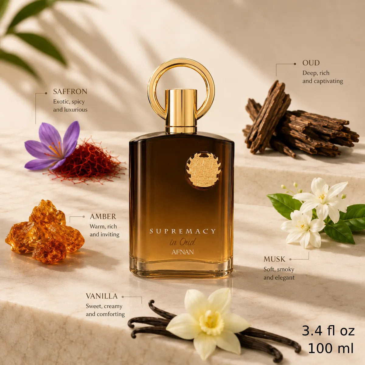 Authentic Afnan Supremacy In Oud Eau De Parfum 100ml for best price with fast delivery - perfumesouq Qatar