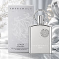 Buy Afnan Supremacy Silver Eau De Parfum 100ml online in Qatar for best price, luxury fresh woody fragrance - perfumesouq Qatar