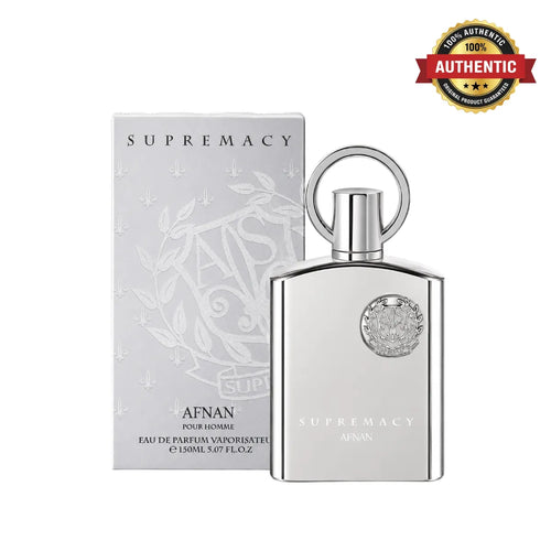 Afnan Supremacy Silver Eau De Parfum 100ml online in Qatar at best price, premium citrus woody scent - perfumesouq Qatar