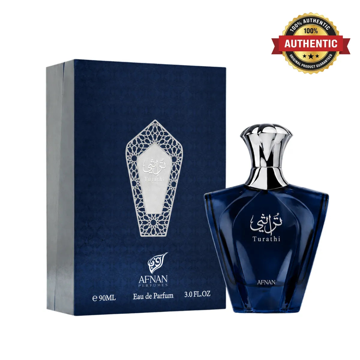 Afnan Turathi Blue Homme Eau De Parfum 90ml online in Qatar at best price, premium citrus woody scent - perfumesouq Qatar