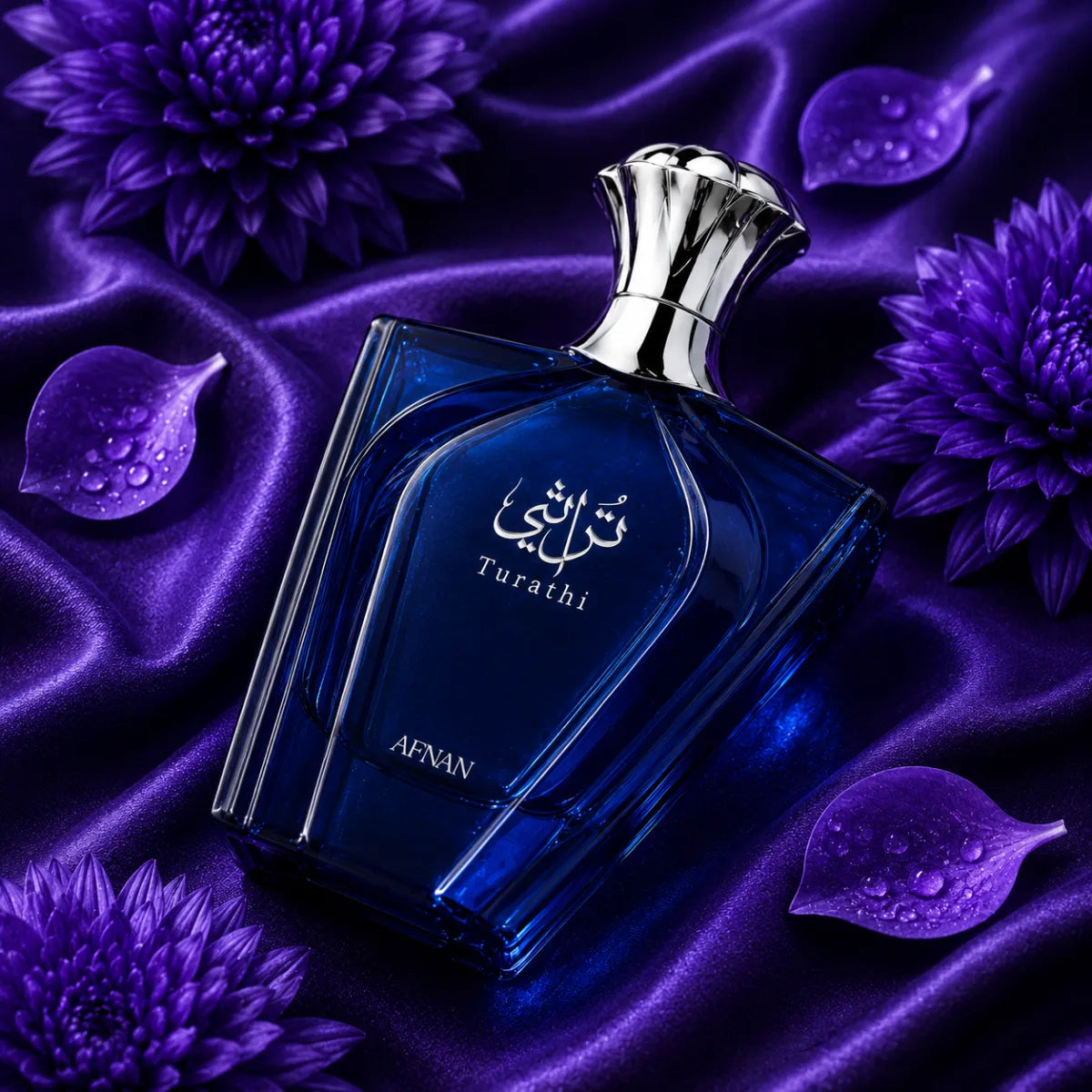 Afnan Turathi Blue Homme Eau De Parfum 90ml for best price in Qatar, fresh woody fragrance with long-lasting scent - perfumesouq Qatar