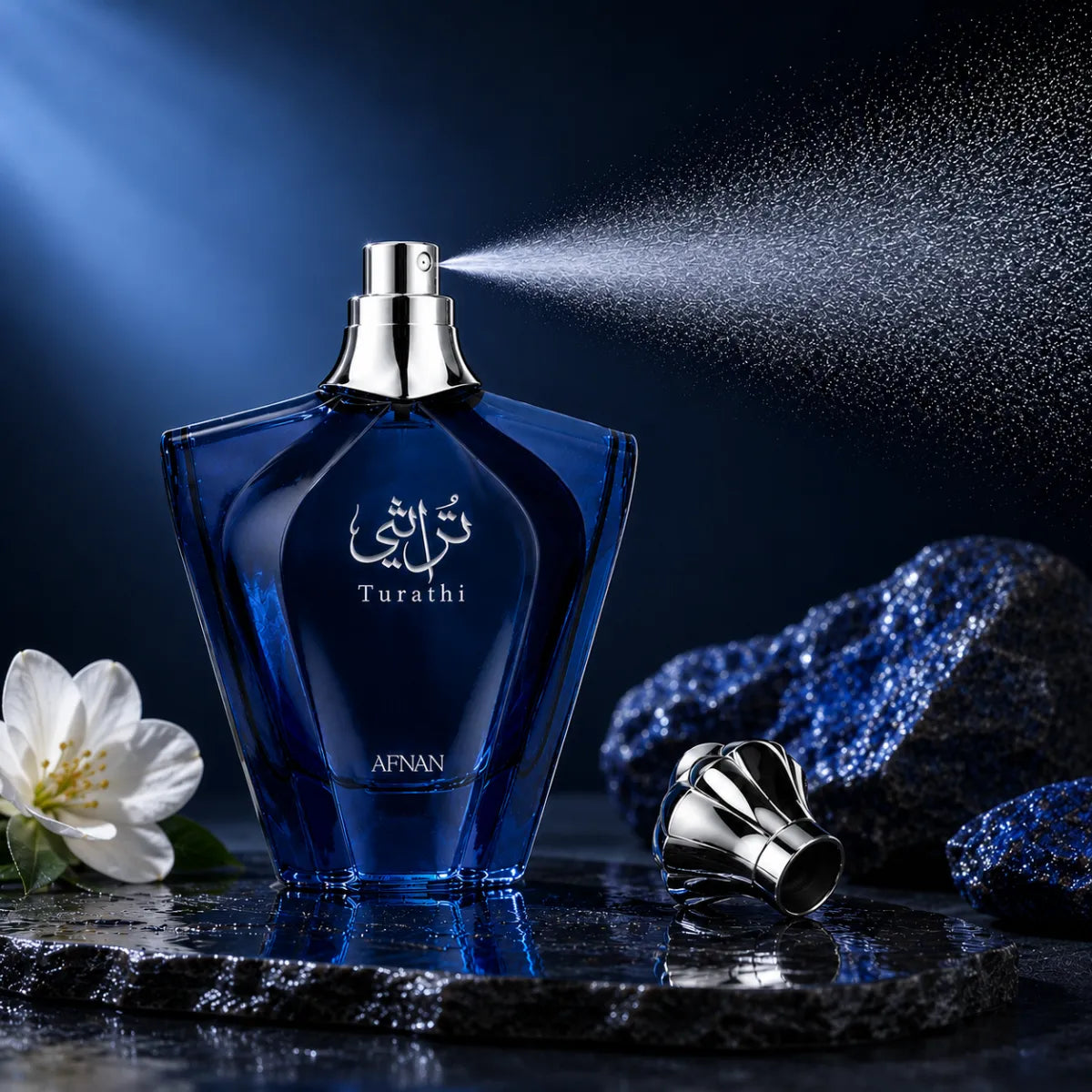 Original Afnan Turathi Blue Homme Eau De Parfum 90ml authentic luxury fragrance at best price in Qatar - perfumesouq Qatar