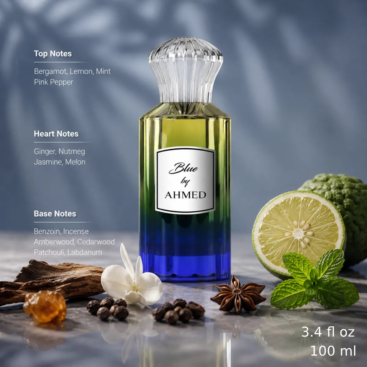 Authentic Ahmed Al Maghribi Blue By Ahmed Eau De Parfum 100ml for best price with fast delivery - perfumesouq Qatar