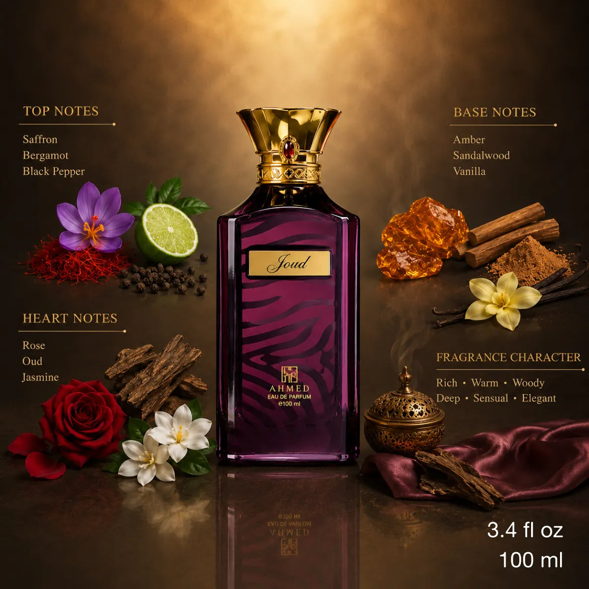 Ahmed Al Maghribi Joud EDP 100ml luxury fragrance at best price in Qatar, authentic and genuine product - perfumesouq Qatar