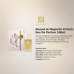 Ahmed Al Maghribi O'Clock EDP 100ml luxury fragrance at best price in Qatar, authentic and genuine product - perfumesouq Qatar