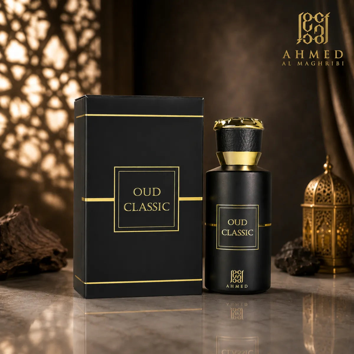 Buy Ahmed Al Maghribi Oud Classic Eau De Parfum 50ml online in Qatar for best price, luxury oud fragrance - perfumesouq Qatar