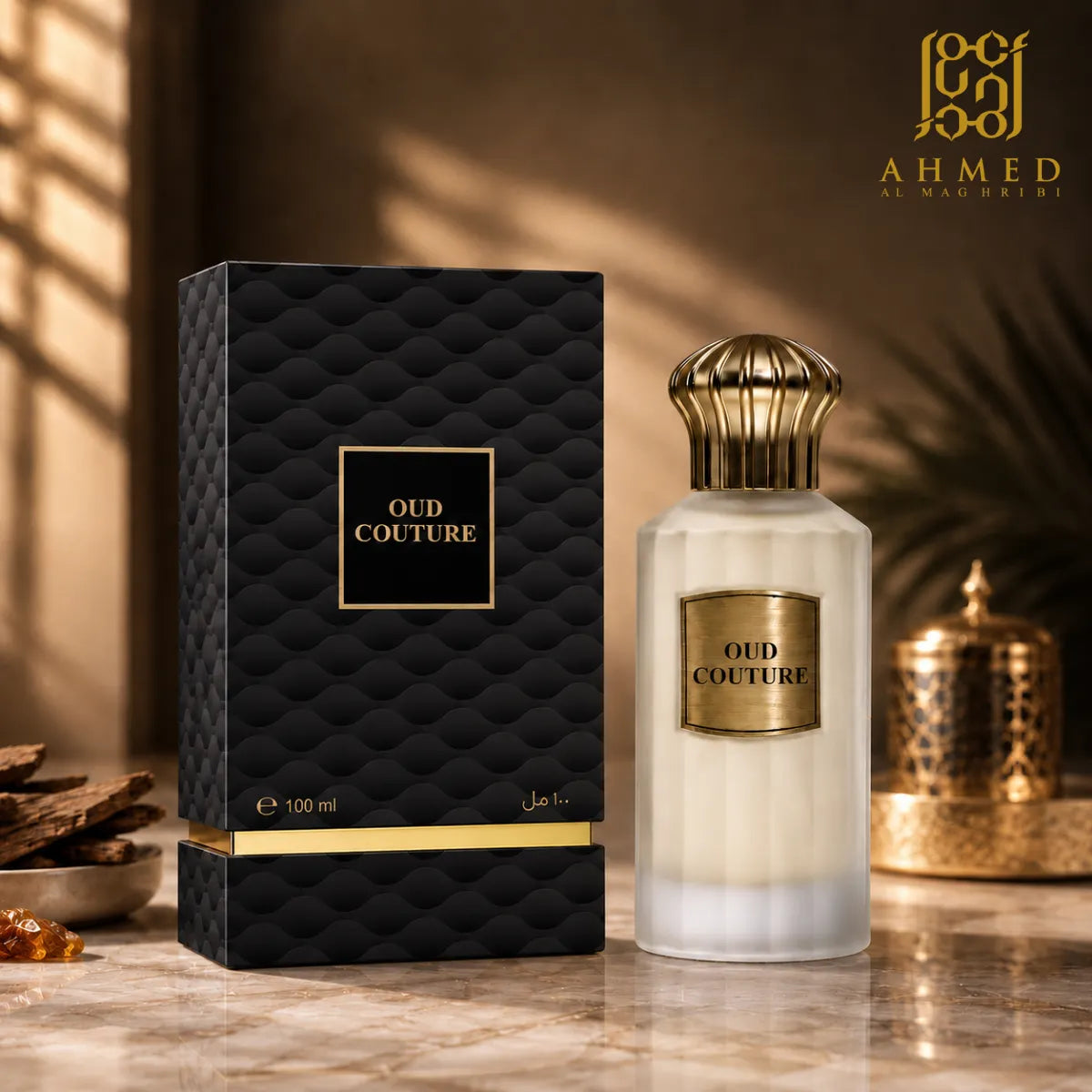 Buy Ahmed Al Maghribi Oud Couture Eau De Parfum 100ml online in Qatar for best price, luxury oud fragrance - perfumesouq Qatar