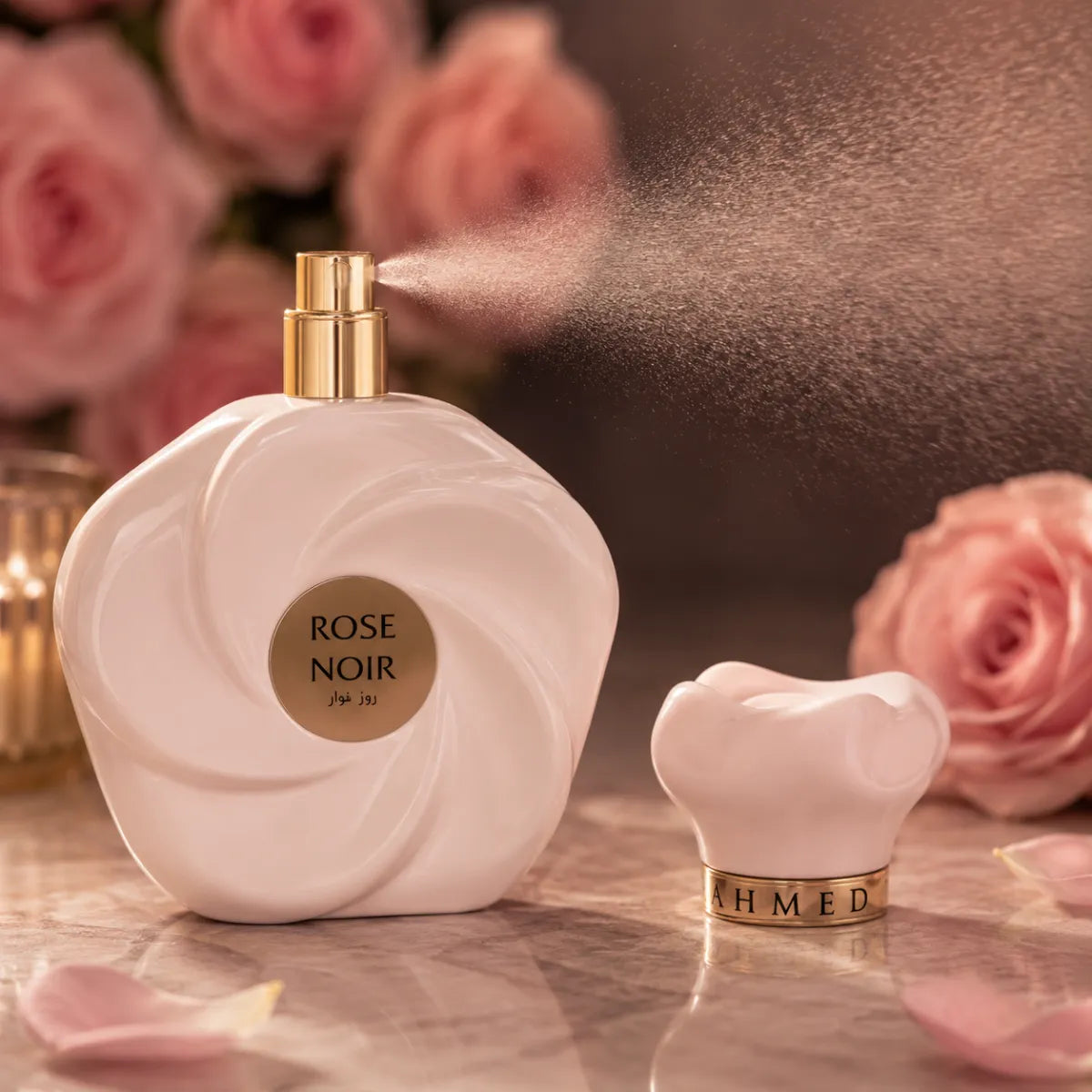 Original Ahmed Al Maghribi Rose Noir Eau De Parfum 75ml authentic luxury fragrance at best price in Qatar - perfumesouq Qatar