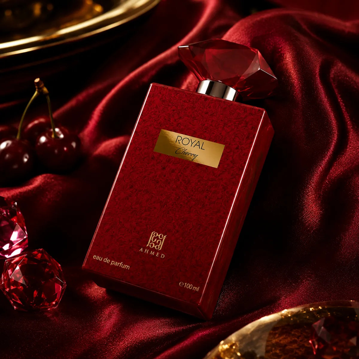 Ahmed Al Maghribi Royal Cherry Eau De Parfum 100ml for best price in Qatar, rich cherry fragrance with long-lasting scent - perfumesouq Qatar