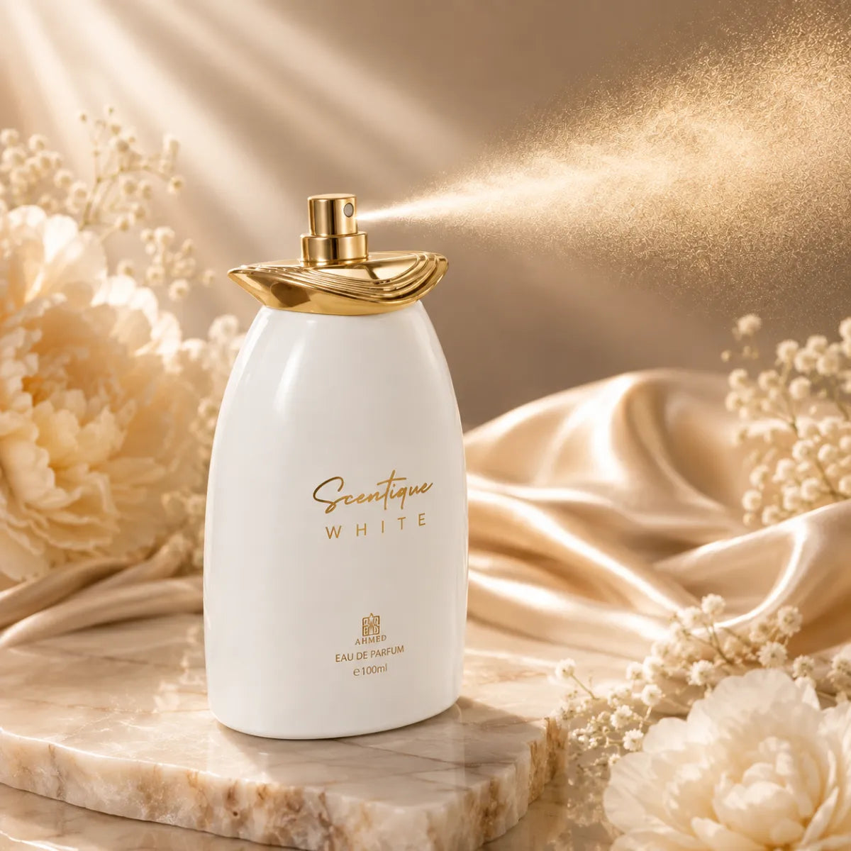 Original Ahmed Al Maghribi Scentique White Eau De Parfum 100ml authentic luxury fragrance at best price in Qatar - perfumesouq Qatar