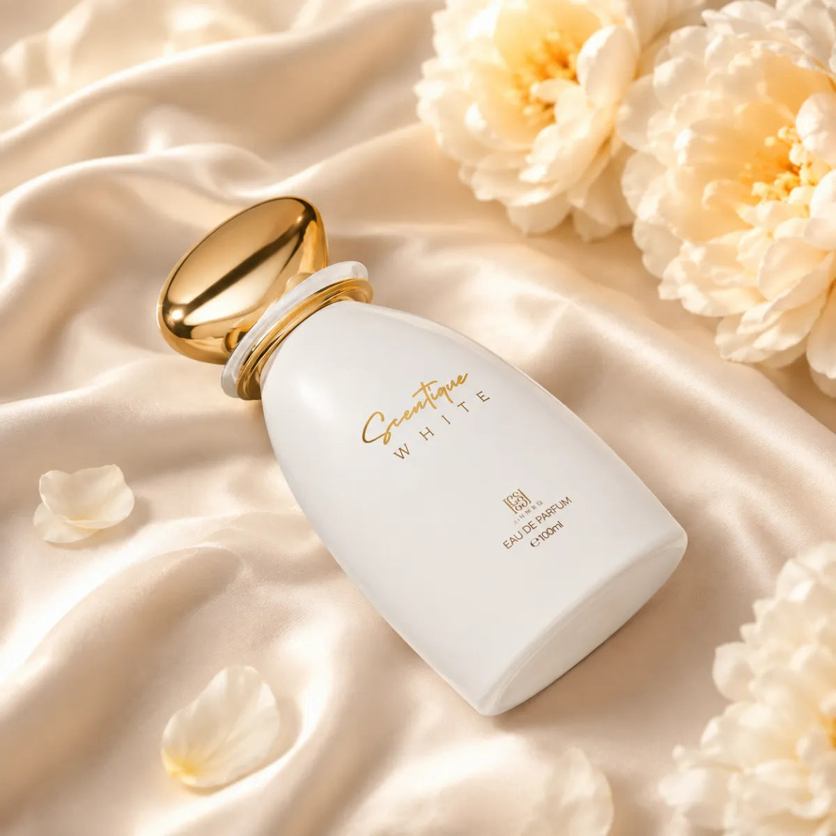Ahmed Al Maghribi Scentique White Eau De Parfum 100ml for best price in Qatar, elegant fresh fragrance with long-lasting scent - perfumesouq Qatar