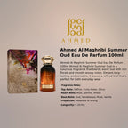 Ahmed Al Maghribi Summer Oud EDP 100ml luxury fragrance at best price in Qatar, authentic and genuine product - perfumesouq Qatar