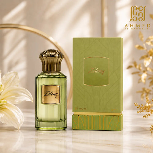 Buy Ahmed Al Maghribi Zeleny Eau De Parfum 100ml online in Qatar for best price, luxury fresh woody fragrance - perfumesouq Qatar