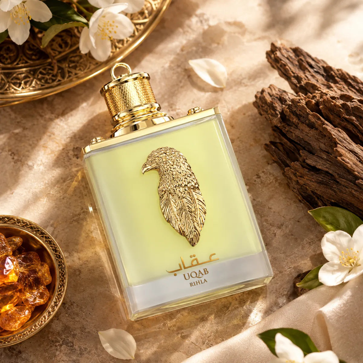 Amaran Uqab Rihla Eau De Parfum 100ml for best price, pear, rose, jasmine and vanilla scent with lasting fragrance - Perfumesouq Qatar
