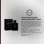 Armaf Club De Nuit Intense Man Eau de Toilette 105ml luxury fragrance for daily wear and special occasions  Perfumesouq Qatar