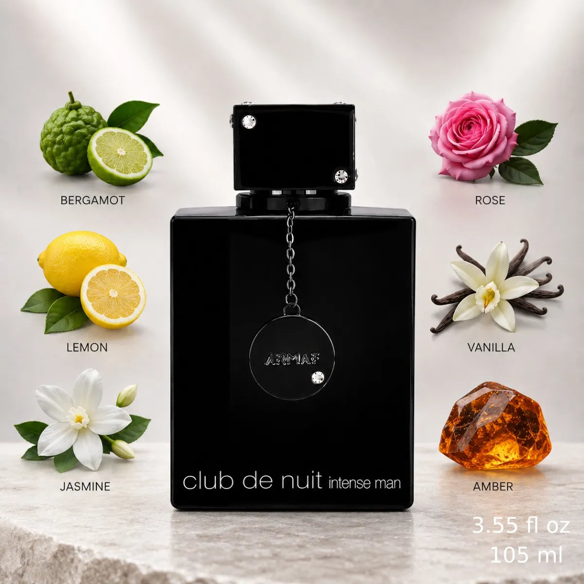 Armaf Club De Nuit Intense Man EDT 105ml with citrus, woody and amber accords Perfumesouq Qatar