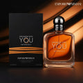 Armani Stronger With You Intensely Eau de Parfum 100ML with luxurious masculine bottle and warm woody fragrance from Perfumesouq Qatar