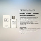 Armani Acqua di Gio men’s fragrance with citrus freshness and refined woody scent design from Perfumesouq Qatar
