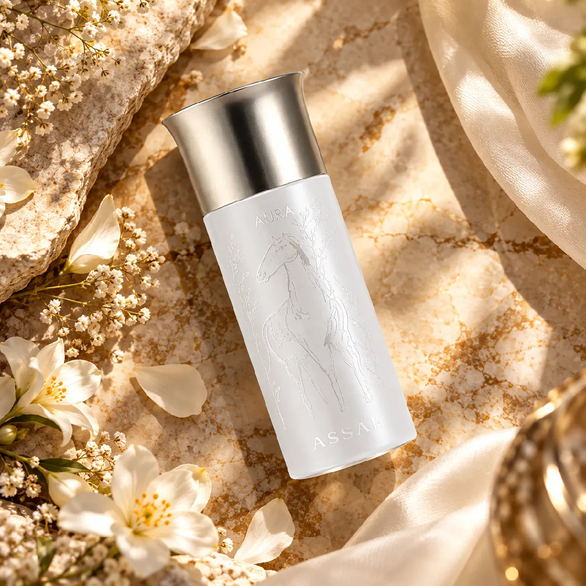 Assaf Aura Eau De Parfum 150ml for best price, sophisticated scent with lasting fragrance - Perfumesouq Qatar