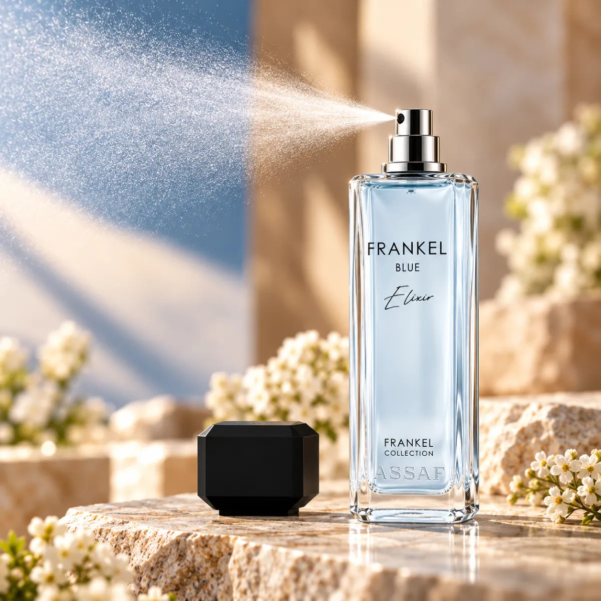 Original Assaf Frankel Blue Elixir Eau De Parfum 200ml authentic luxury fragrance at best price - Perfumesouq Qatar