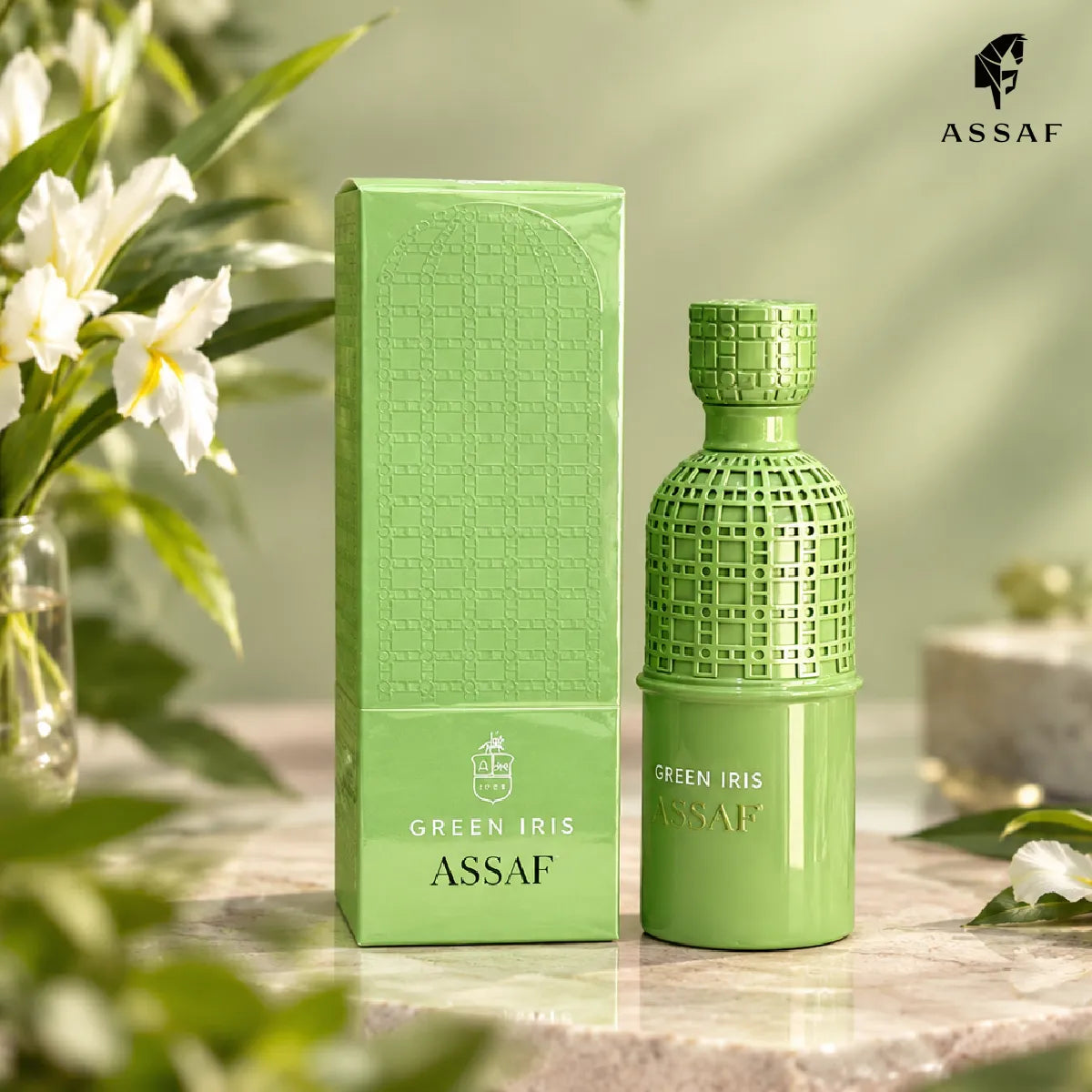 Buy Assaf Green Iris Eau De Parfum 200ml online from Perfumesouq , Doha, Qatar
