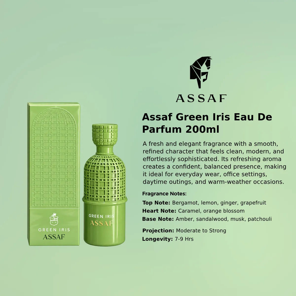 Assaf Green Iris EDP 200ml luxury fragrance at best price in Qatar, Perfumesouq Qatar