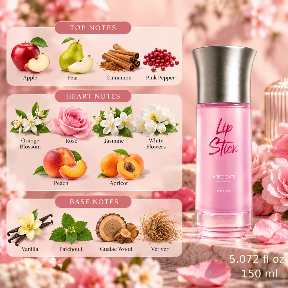 Authentic Assaf Lipstick Eau De Parfum 150ml for best price with fast delivery - Perfumesouq Qatar