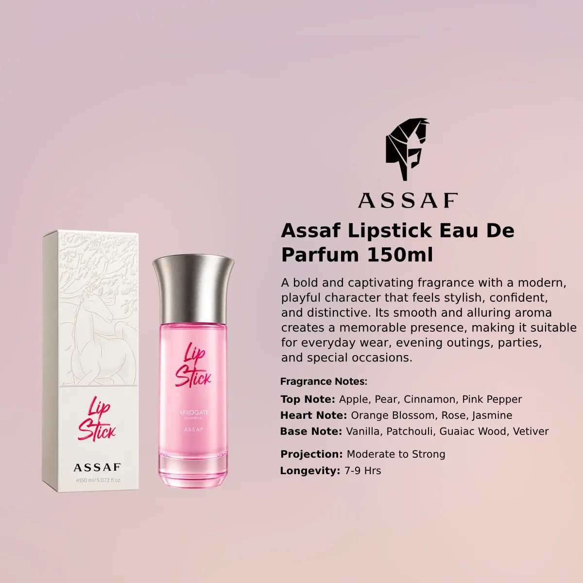 Assaf Lipstick EDP 150ml luxury fragrance at best price, authentic and genuine product - Perfumesouq Qatar