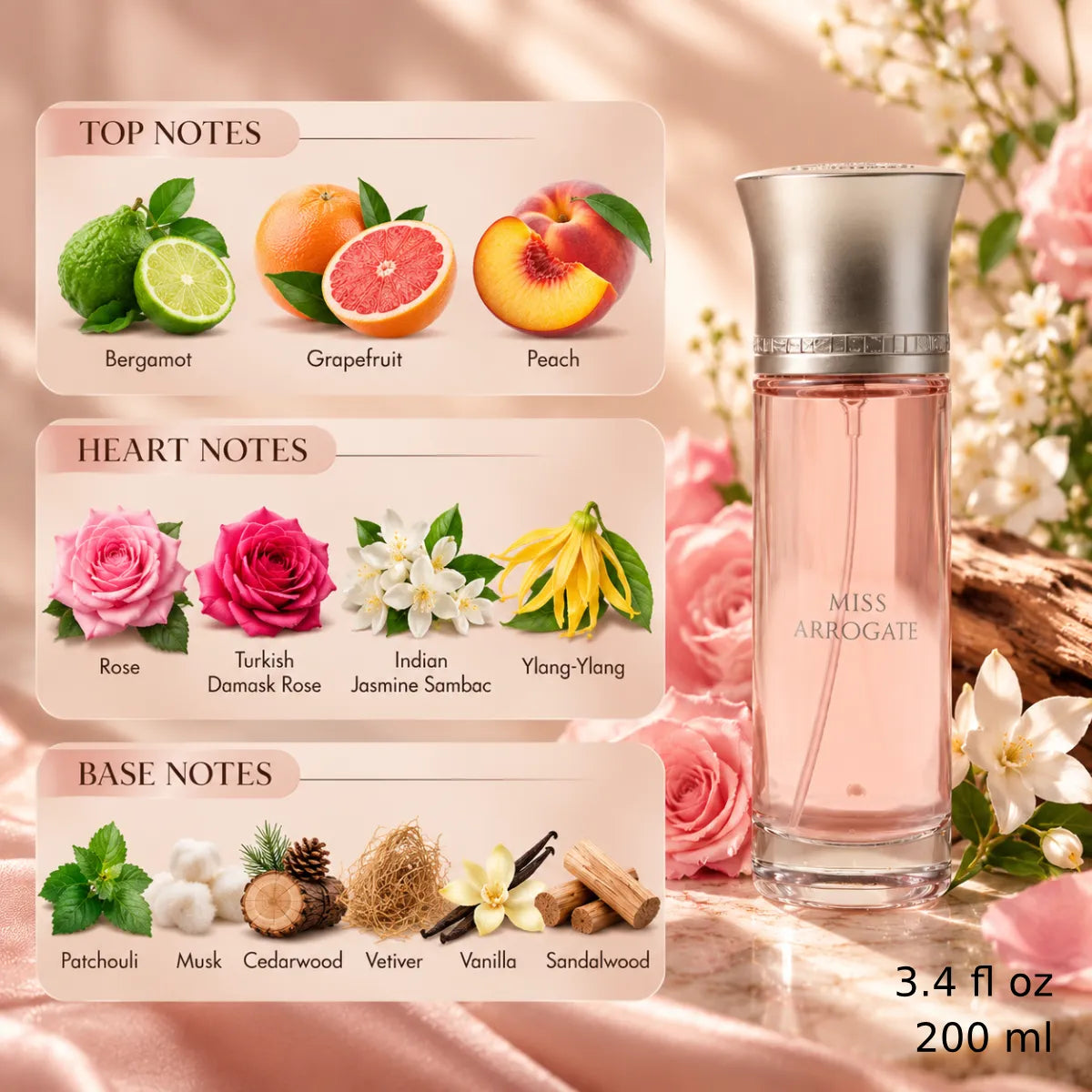 Authentic Assaf Miss Arrogate Eau De Parfum 200ml for best price with fast delivery - Perfumesouq Qatar
