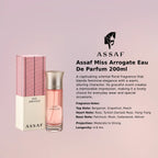 Assaf Miss Arrogate EDP 200ml luxury fragrance at best price, authentic and genuine product - Perfumesouq Qatar