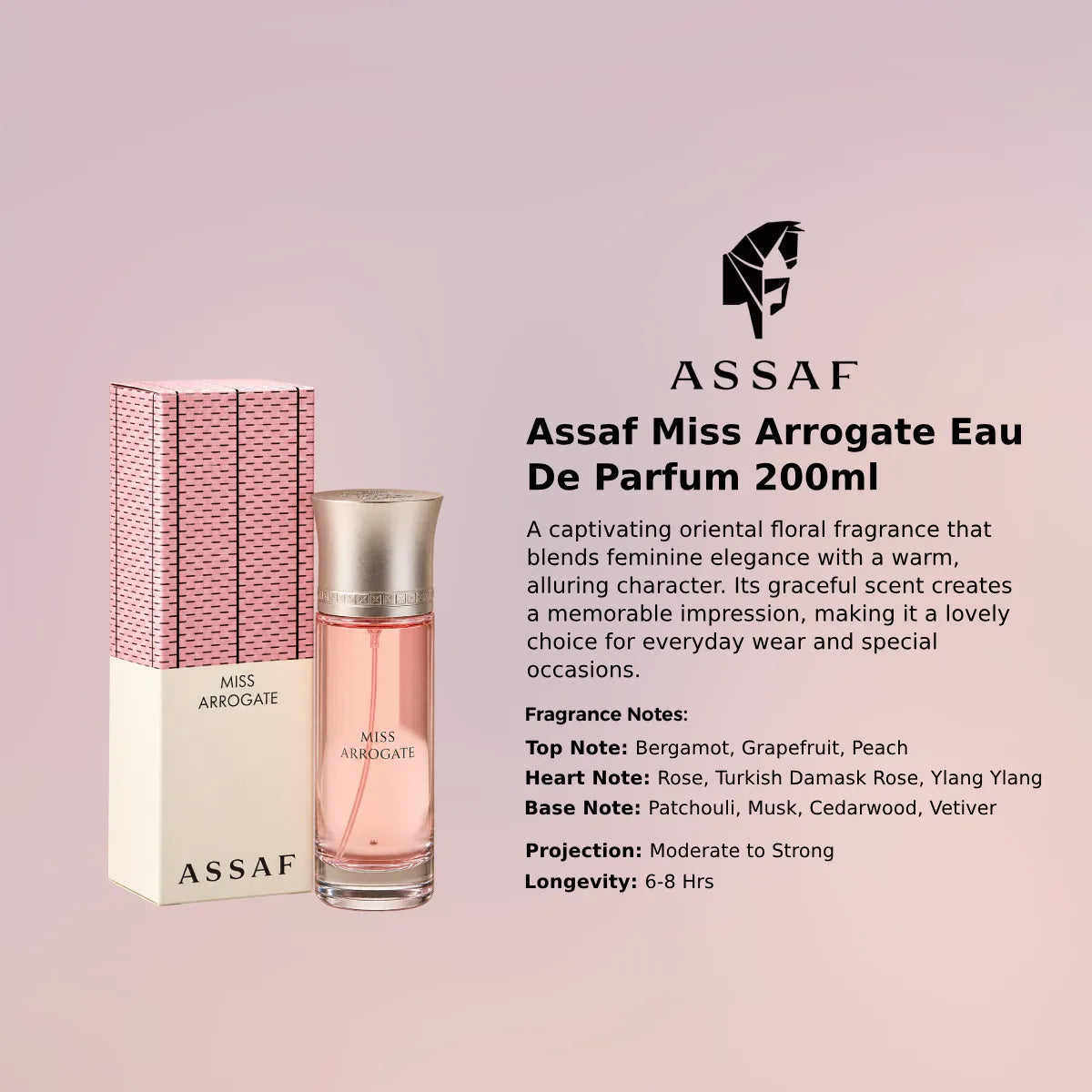 Assaf Miss Arrogate EDP 200ml luxury fragrance at best price, authentic and genuine product - Perfumesouq Qatar