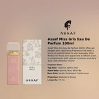 Assaf Miss Gris EDP 100ml luxury fragrance, authentic and genuine product - Perfumesouq Qatar