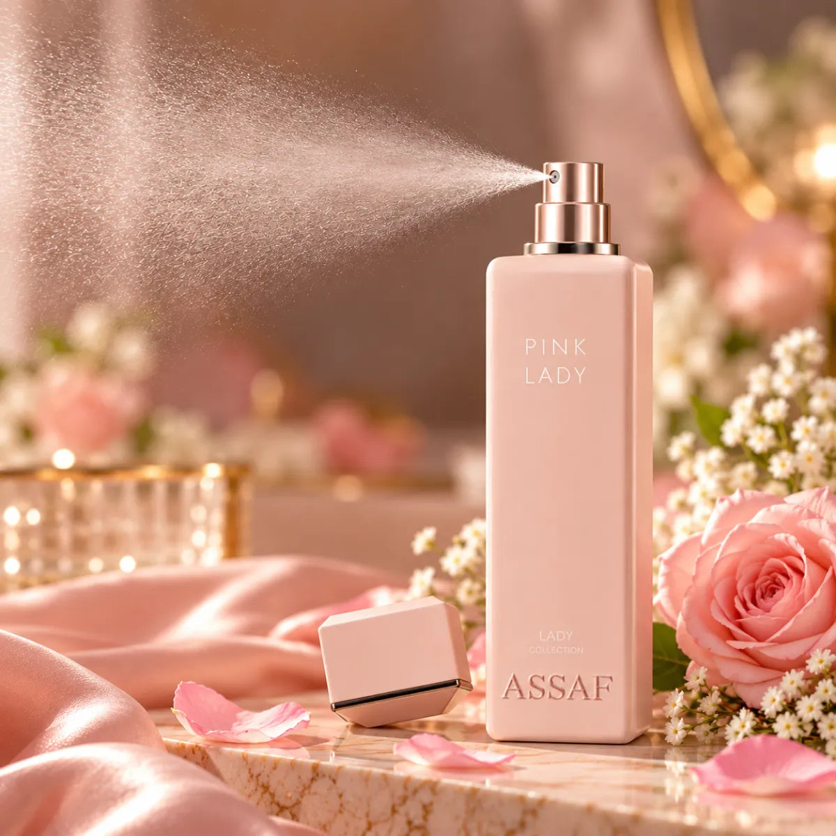 Original Assaf Pink Lady Eau De Parfum 200ml, authentic luxury fragrance - Perfumesouq
