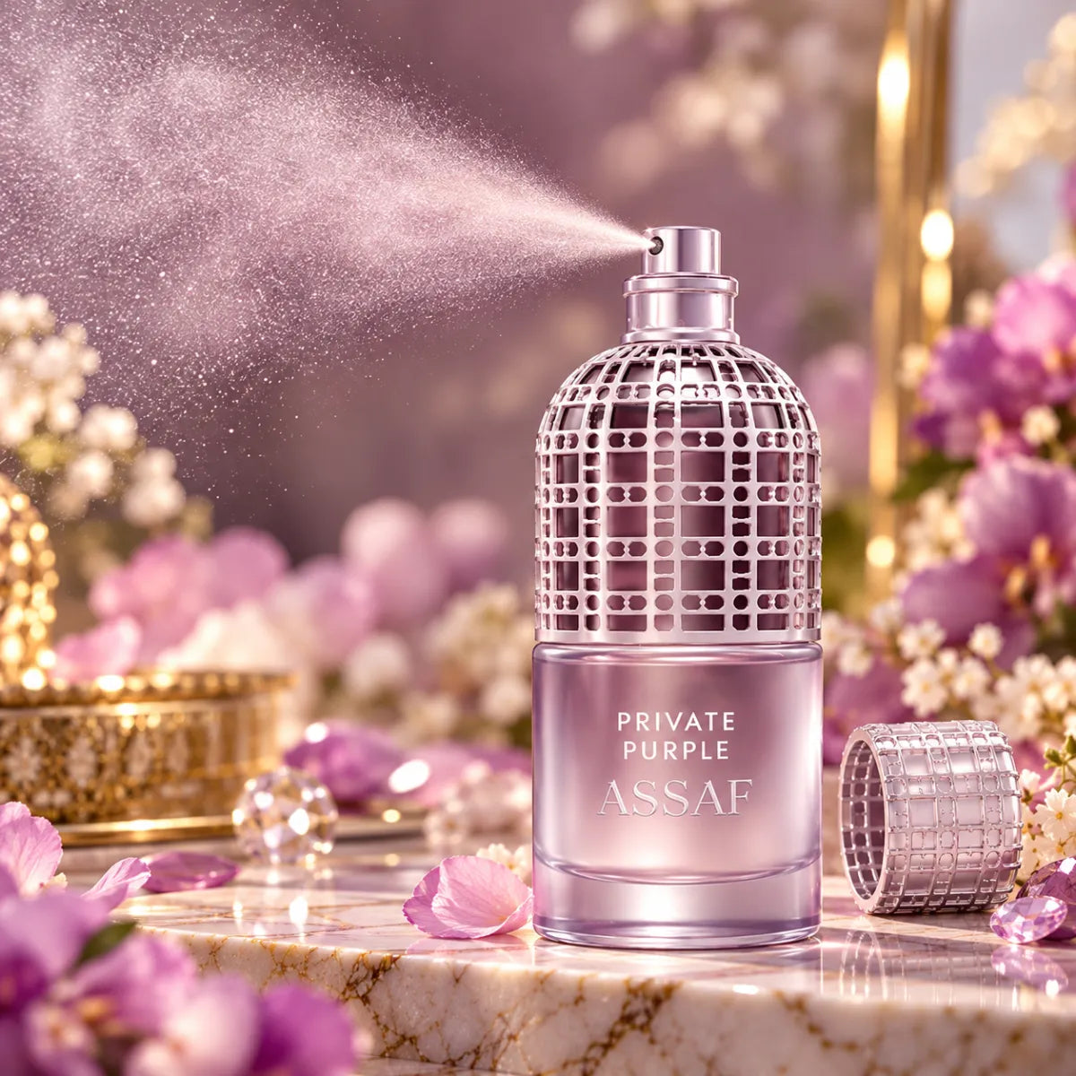 Original Assaf Private Purple Eau De Parfum 200ml, authentic luxury fragrance - Perfumesouq