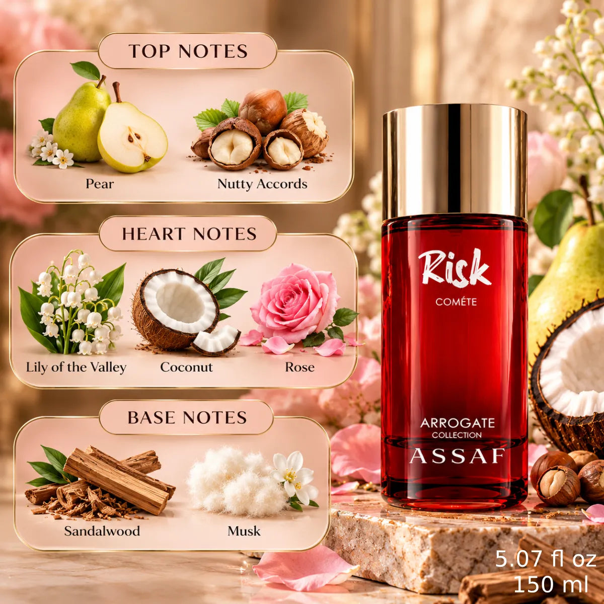Authentic Assaf Risk Comete Eau De Parfum 150ml with fast delivery - Perfumesouq Qatar