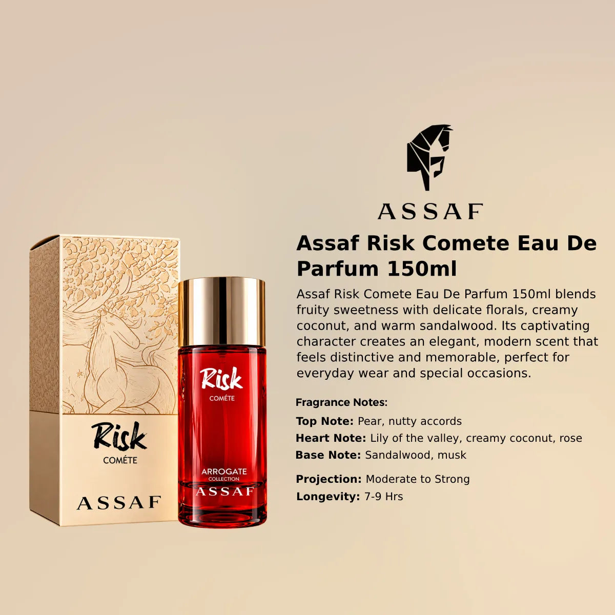 Assaf Risk Comete EDP 150ml luxury fragrance, authentic and genuine product - Perfumesouq Qatar