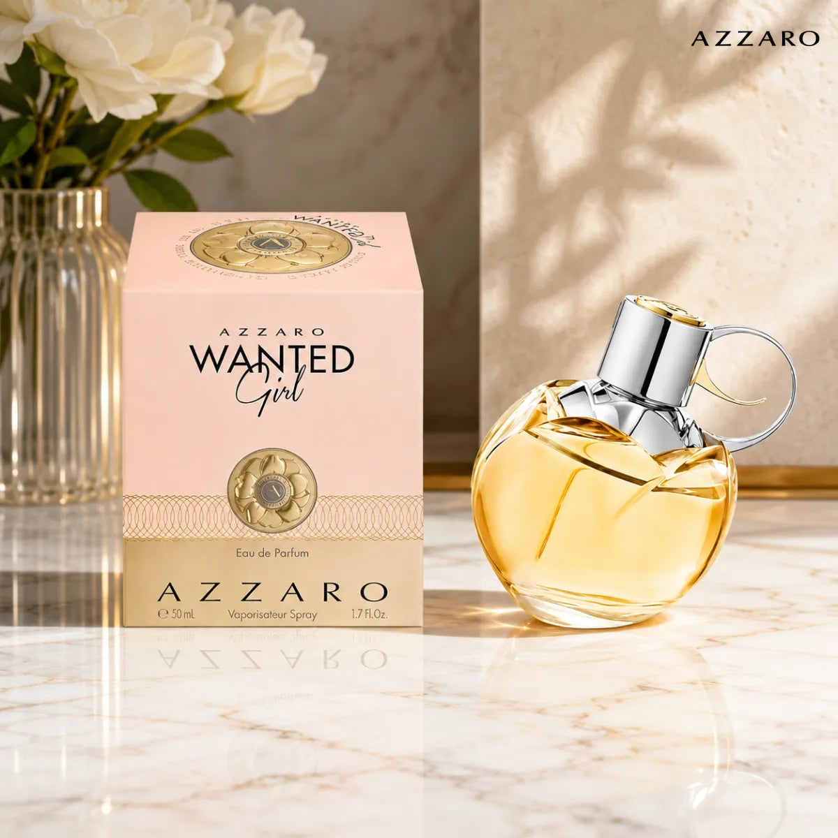 Original Azzaro Wanted Girl Eau De Parfum 80ml authentic luxury fragrance for women at best price in Qatar - Perfumesouq Qatar.