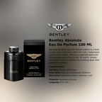 Bentley Absolute Eau De Parfum 100ml luxury men’s fragrance with deep incense woody base and long lasting sophisticated aroma Perfumesouq Qatar