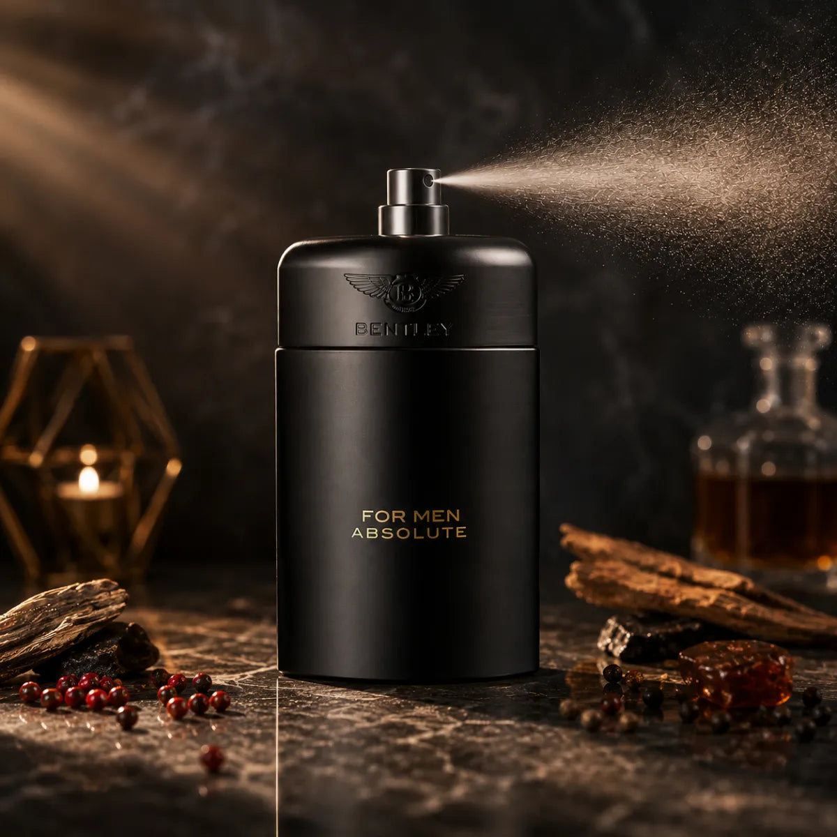 Bentley Absolute Eau De Parfum 100ml for Men intense oud woody spicy fragrance with warm lasting trail and luxury appeal Perfumesouq Qatar