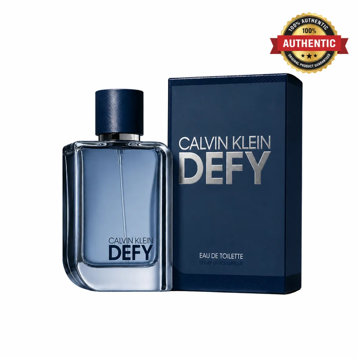 Calvin Klein Defy Eau De Toilette 100ml for Men at the best price in Qatar, modern fresh woody scent – Perfumesouq Qatar.