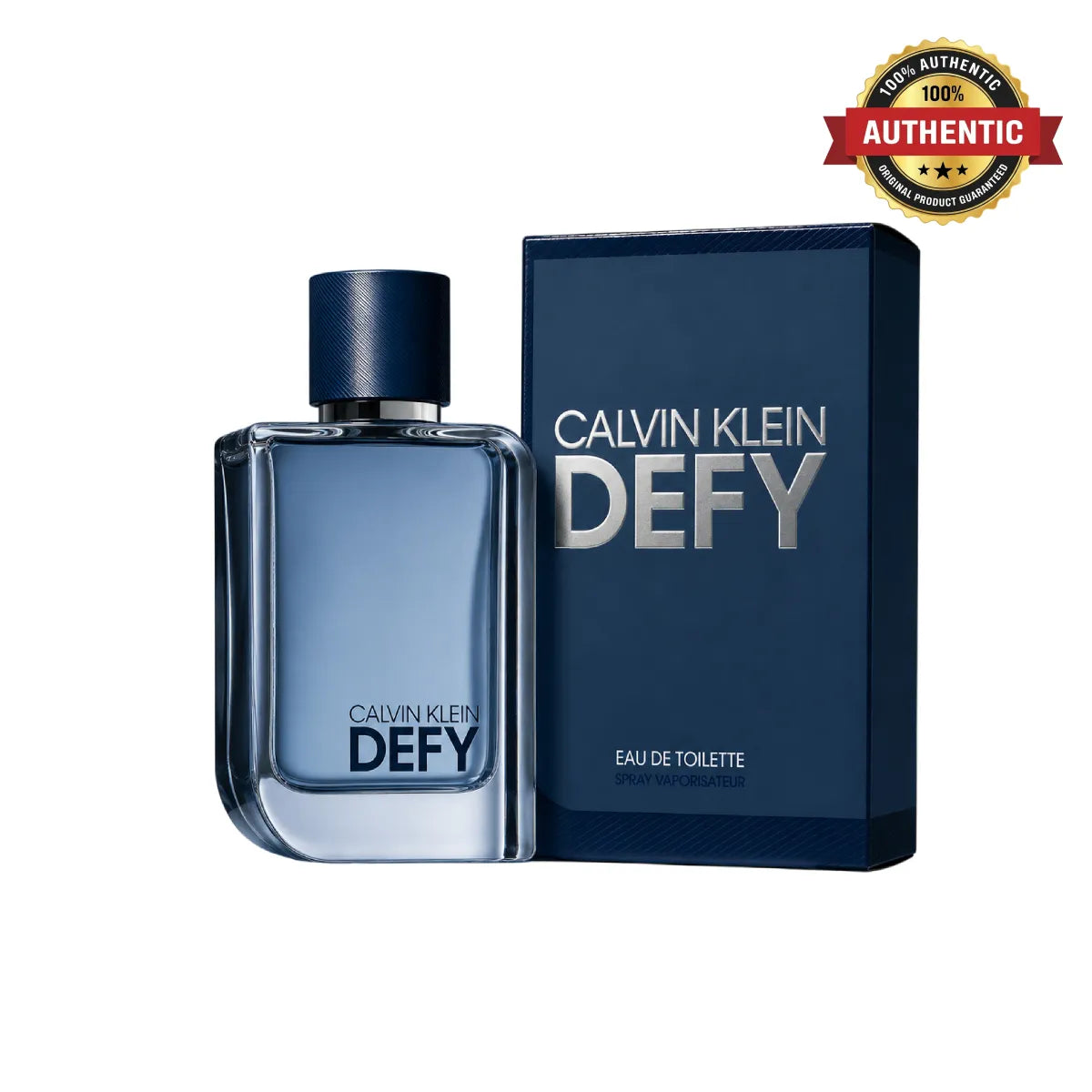 Calvin Klein Defy Eau De Toilette 100ml for Men at the best price in Qatar, modern fresh woody scent – Perfumesouq Qatar.