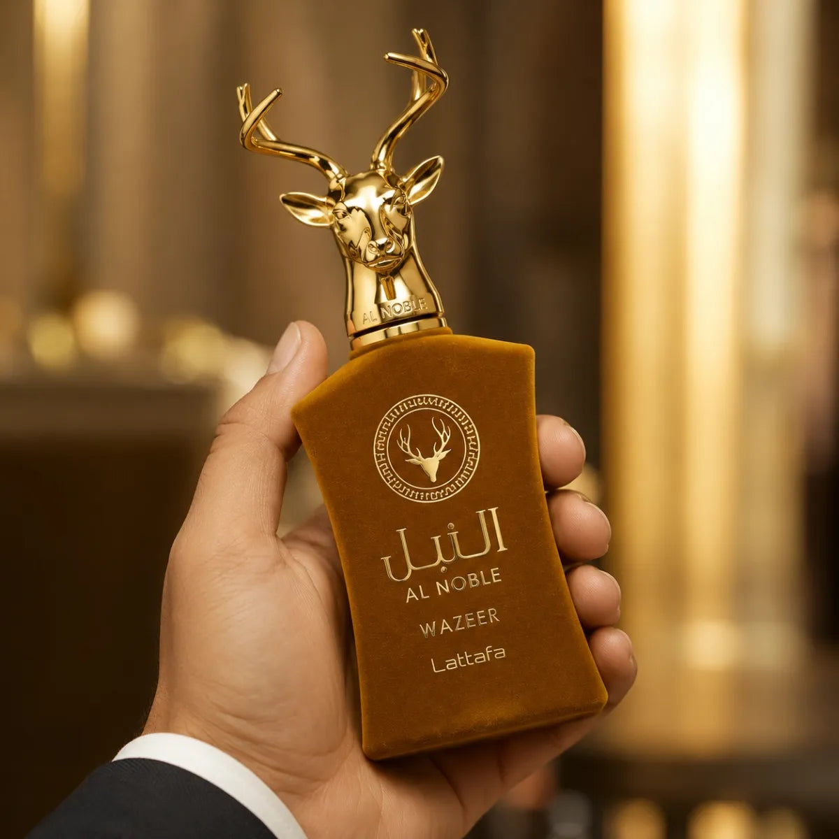 Buy Lattafa Al Noble Wazeer EDP 100 ml long-lasting unisex fragrance in Perfumesouq Qatar