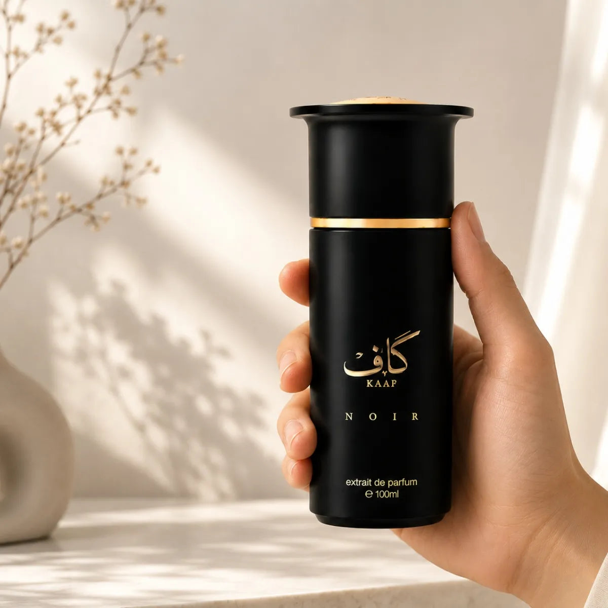 Ahmed al Maghribi Kaaf Noir EDP 100 ml offers a deep aromatic scent suitable for men and women Perfumesouq Qatar